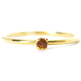 Anillo Oro Amarillo con Citrina .05 ct