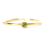 Anillo Oro Amarillo con Peridoto .05 ct