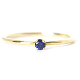 Anillo Oro Amarillo con Zafiro .05 ct