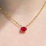 Collar Solitario Rubí 1.15 ct