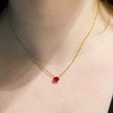 Collar Solitario Rubí 1.15 ct
