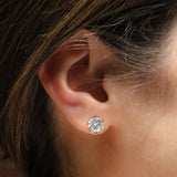 Studs en Oro Blanco Diamante 2.00 ctw