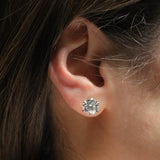 Studs en Oro Blanco Diamante 3.00 ctw