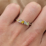 Churumbela oro Blanco con Diamantes Canarios