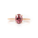 Solitario Oro Rosa Turmalina Rosa 1.20 ct