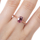 Solitario Oro Rosa Turmalina Rosa 1.20 ct