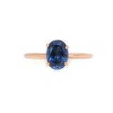 Solitario Oro Rosa Zafiro 1.50 ct