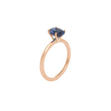 Solitario Oro Rosa Zafiro 1.50 ct
