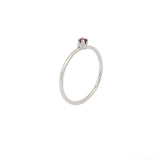 Anillo Oro Blanco con Rubí .05 ct