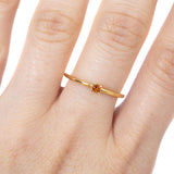 Anillo Oro Amarillo con Citrina .05 ct