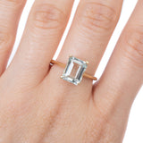 Solitario Oro Amarillo Aquamarina 2.00 ct