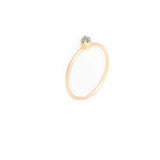 Anillo Oro Amarillo con Topacio Azul .05 ct