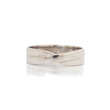 H55 Argolla Caballero Oro Blanco 6mm