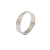 H55 Argolla Caballero Oro Blanco 6mm