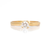 Solitario Oro Amarillo Diamante .20 ct