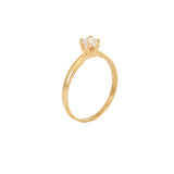 Solitario Oro Amarillo Diamante .20 ct