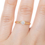 Solitario Oro Amarillo Diamante .20 ct