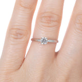 Solitario Oro Blanco Diamante .20 ct