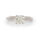Anillo de Compromiso Solitario Radiant .70 ct