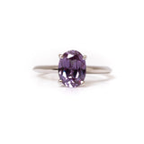 Solitario Oro Blanco con Alejandrina 1.60 ct