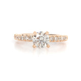 Anillo de Compromiso Diamante Central .80 ct, Diamantes Laterales .24 ctw