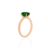 Solitario Oro Rosa Esmeralda 1.50 ct