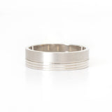 H32 Argolla Caballero Oro Blanco 6mm