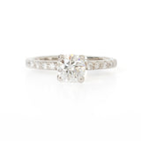 Anillo de Compromiso Diamante Central .50 ct, Diamantes Laterales .14 ctw