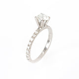 Anillo de Compromiso Diamante Central .50 ct, Diamantes Laterales .14 ctw