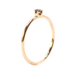 Anillo Oro Rosa con Amatista .05 ct
