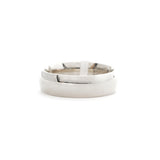 H56 Argolla Caballero Oro Blanco 6mm