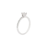 Anillo de Compromiso Diamante Central .35 ct, Diamantes Laterales .12 ctw