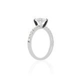 Anillo de Compromiso Diamante Central .80 ct, Diamantes Laterales .24 ctw