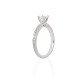Anillo de Compromiso Diamante Central .52 ct, Diamantes Laterales .20 ctw