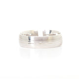 H28 Argolla Caballero Oro Blanco 6mm