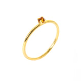 Anillo Oro Amarillo con Citrina .05 ct