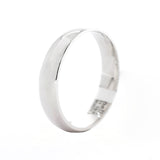 H57 Argolla Dama Oro Blanco 4mm