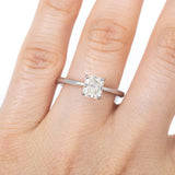Anillo de Compromiso Solitario Radiant .70 ct