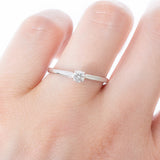 Solitario Oro Blanco Diamante .15 ct