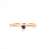 Anillo Oro Rosa con Zafiro .05 ct